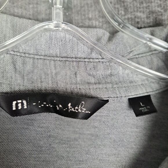 Travis Mathew Polo Shirt Mens Large Palm Tree Skeleton Embroidered Print Golf - Picture 3 of 11